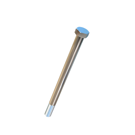 Titanium 1-1/8-12 X 16 inch UNF Allied Titanium Hex Head Bolt (No Dimple)
